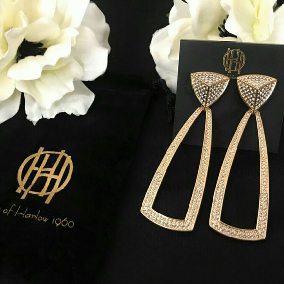 House of Harlow 1960 Jewelry - House of Harlow 1960 Mesa Doorknocker earrings NEW
